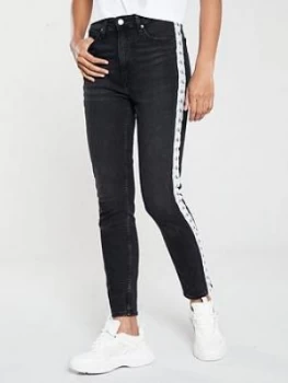 Image of Calvin Klein Jeans Ckj 010 High Rise Skinny Ankle Jean - Black