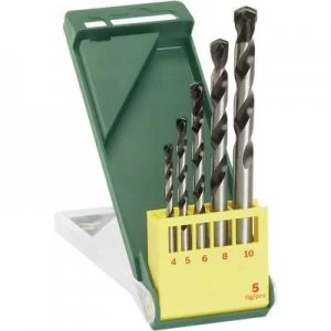 Image of Bosch Accessories Promoline 2607019444 Carbide metal Concrete twist drill bit set 5 Piece Cylinder shank 1 Set
