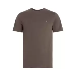 Image of AllSaints Brace Short Sleeve T Shirt - Brown