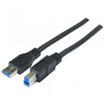Image of Usb3.0 A To B M.m Black Cable 1.8m