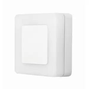 Image of Netlighting Merano Concord Square Outdoor Modern Wall Lamp Sandy White Aluminium