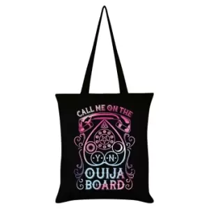 Image of Grindstore Call Me On The Ouija Board Tote Bag (One Size) (Black)