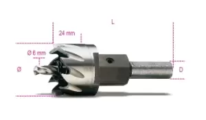 Image of Beta Tools 451 HSS Entirely Ground Hole Cutter Ø: 48mm 004510048