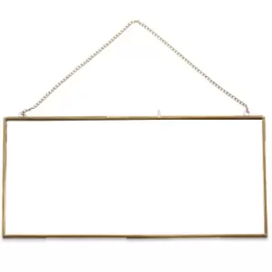 Image of Nkuku Gigantic Antique Brass Kiko Frame - Long Landscape - 9 x 20