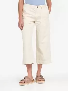 Image of Barbour Barbour Southport Cropped Jean - White, Size 8, Women