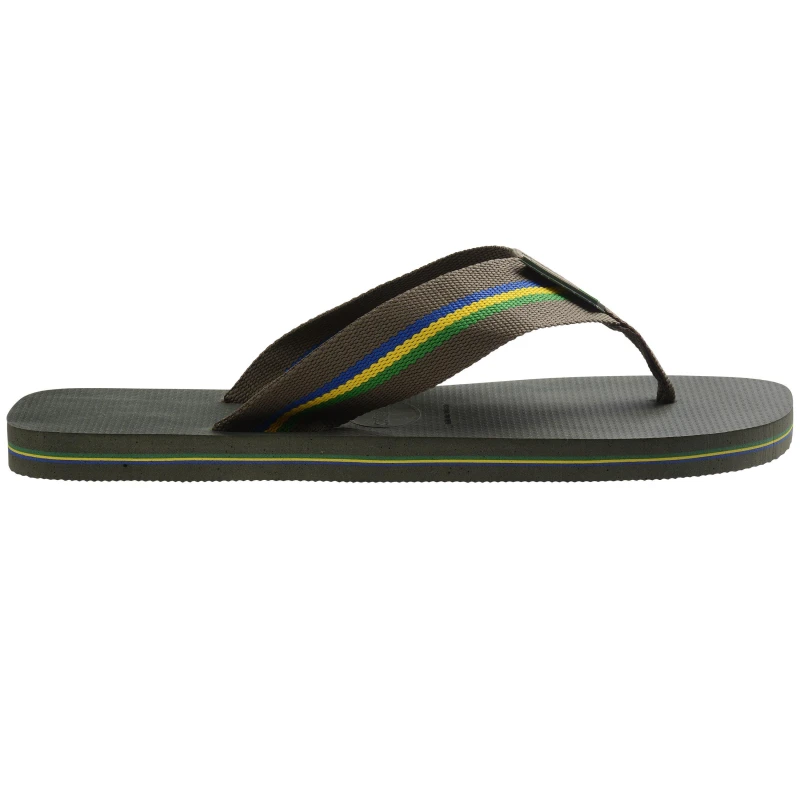 Image of Havaianas Womens Urban Flip Flops Olive Green female 8