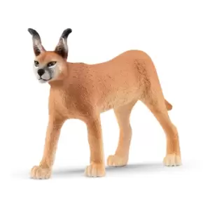 Image of Schleich Wild Life Caracal Female Toy Figure, 3 to 8 Years, Tan...