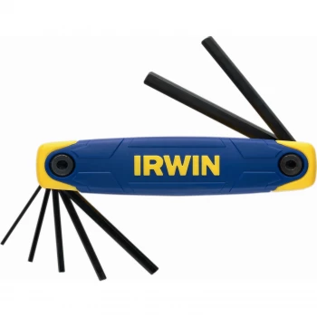 Image of Irwin 7 Piece Folding Hexagon Allen Key Set Metric