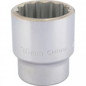 Image of Draper 3/4" Drive Polished Finish Bi Hexagon Socket Metric 3/4" 36mm