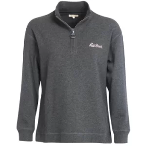 Image of Barbour Womens Josie Half Zip Charcoal Marl Medium