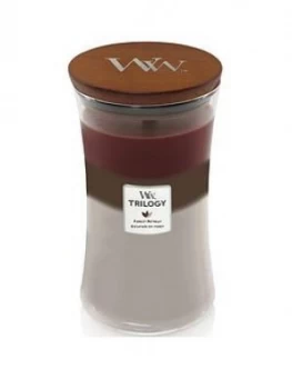 Image of Woodwick Large Hourglass Trilogy Candle ; Forest Retreat