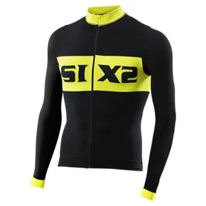 Image of SIXS Bike 4 Luxury Long Sleeve Jersey Black/Yellow Small