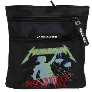 Image of Rock Sax Justice For All Metallica Crossbody Bag (One Size) (Black)