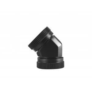 Image of Phanteks 12mm Hard Tube Adapter 45 Satin Black