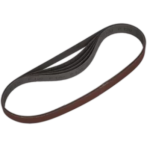 Image of Sealey Aluminium Oxide 25mm x 762mm Sanding Belt 25mm x 762mm 120g Pack of 5