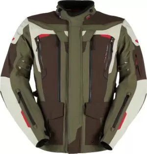 Image of Furygan Voyager 3C Motorcycle Textile Jacket, green-brown, Size S, green-brown, Size S