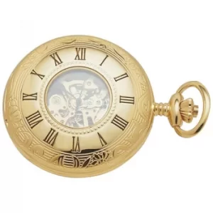 Image of Unisex Woodford Half Hunter Pocket Skeleton Mechanical Watch