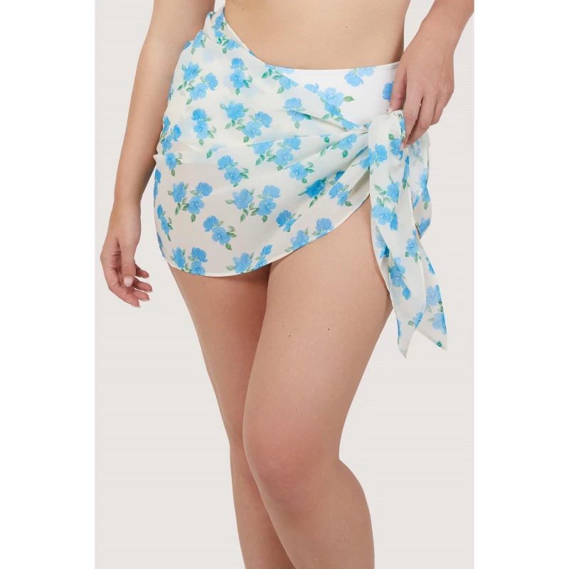 Image of Peek and Beau Mix/Match Abst Floral Tie Side Sarong Abstract female NS