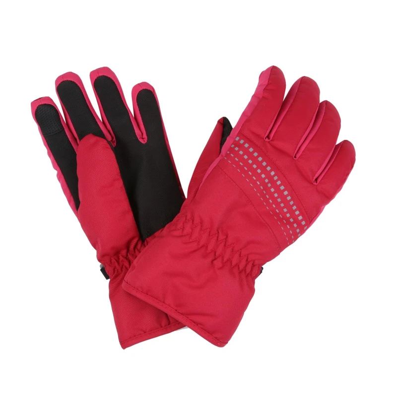 Image of Regatta Arlie III Waterproof Gloves - Pink Pink 11-13 Year