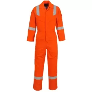 Image of Portwest FR21ORRL - sz L Flame Resistant Super Light Weight Anti-Static Coverall 210g - Orange - Orange