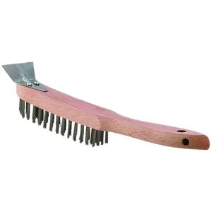 Image of Wickes Wire Brush with Integrated Scraper