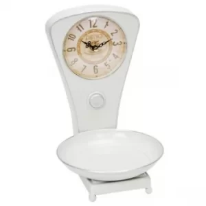 Image of HOMETIME? Vintage Kitchen Scales Mantel Clock