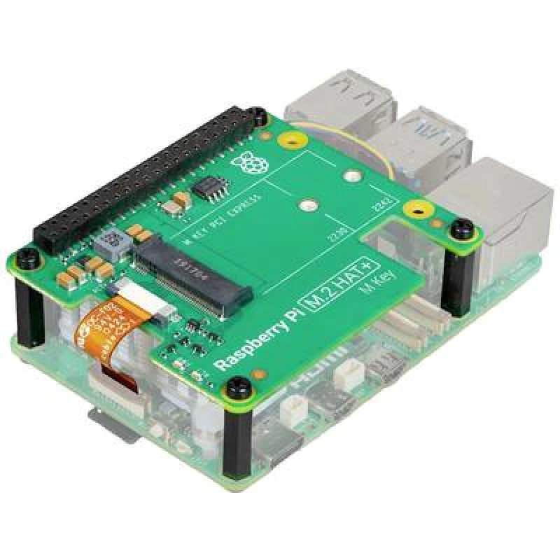 Image of Raspberry Pi Raspberry Pi M.2 HAT+ Raspberry Pi add-on PCB Suitable for: Raspberry Pi 5 B SC1166