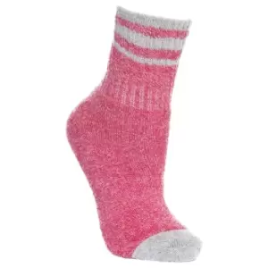 Image of Trespass Childrens/Kids Vic Anti-Blister Boot Socks (9-12 Child UK) (Raspberry Marl)