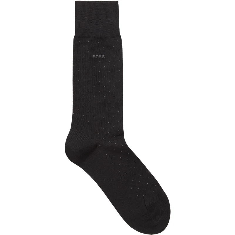 Image of Boss George Dots Socks - Black 4 -8