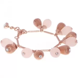 Image of Ted Baker Ladies Rose Gold Plated Perses Mini Plisse Bracelet