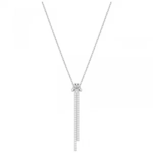 Image of Ladies Swarovski Silver Plated Lifelong Long Necklace