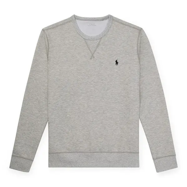 Image of POLO RALPH LAUREN Logo Crew Neck Tech Sweatshirt - Grey S
