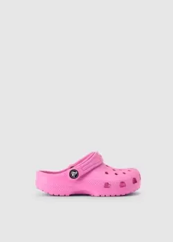 Image of Crocs Kids Classic Colour Block Clog In Taffy Pink