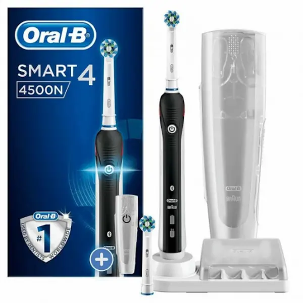 Image of Oral B Smart 4 4500 Cross Action Black Electric Toothbrush
