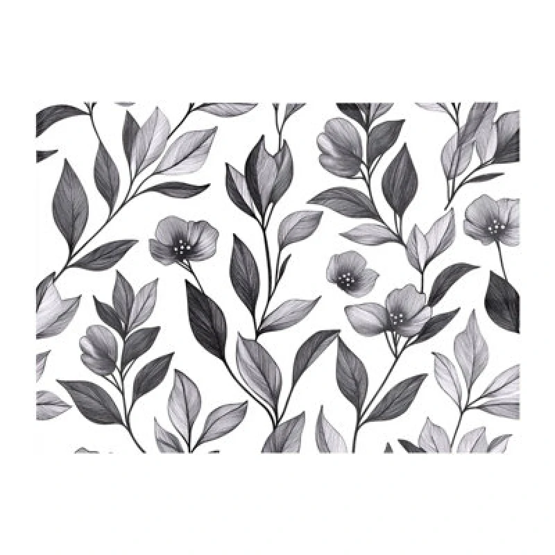 Image of Warren Reed Designer Hand Drawn Leaves And Flowers Chopping Board