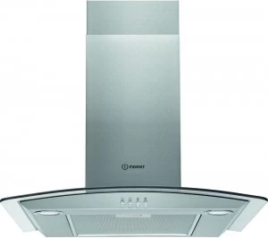 Image of Indesit IHGC65LMX 60cm Integrated Chimney Cooker Hood