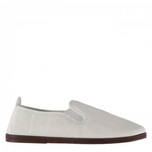 Image of Slazenger Kung Fu Junior Boys Canvas Shoes - White