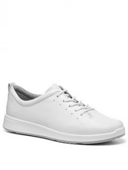 Image of Hotter Gentle Lace Up Casual Shoes - White