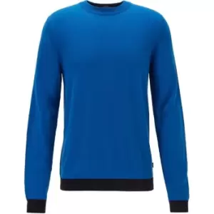 Image of Boss Omanolo Knit Sweater Mens - Blue