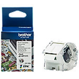 Image of Brother Zink Label Roll Cassette CZ-1004 White 25mm x 5 m