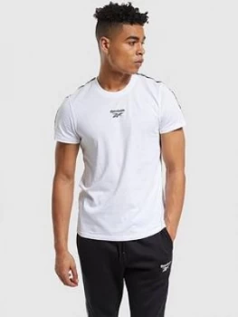 Image of Reebok Tape T-Shirt - White Size M Men
