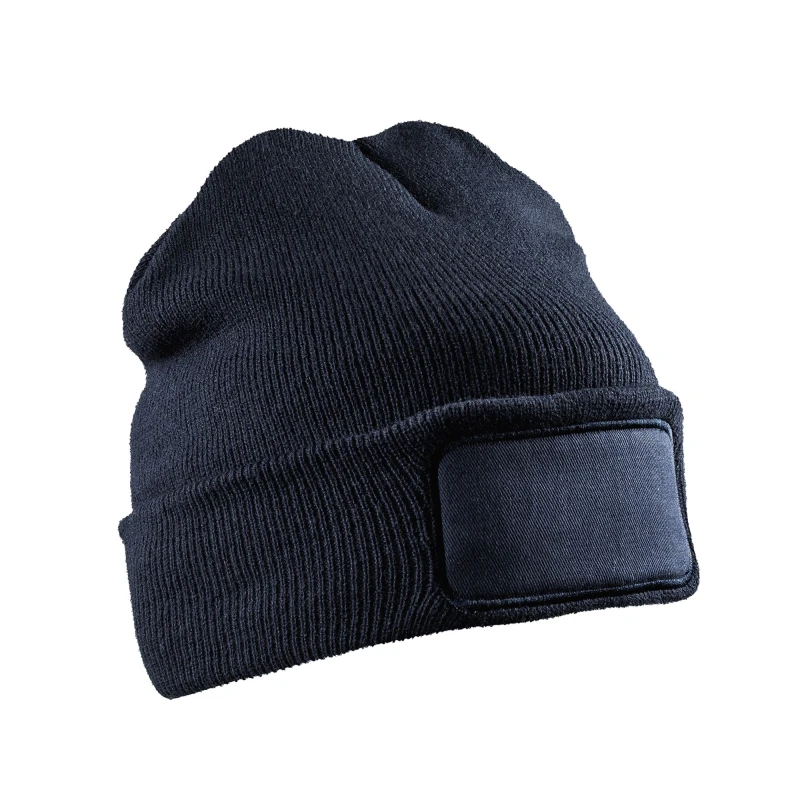 Image of Result Result Men Thinsulate Printable Beanie in Navy Navy One Size Male 5059699693265