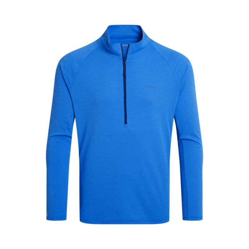 Image of Long-sleeved 1/2 zip jersey Craghoppers NosiLife SolarShield+ Bleu Male L