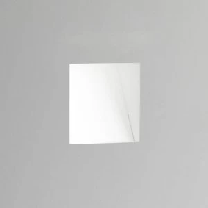 Image of LED 1 Light Indoor Large Recessed Marker Wall Light Matt White