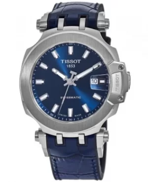 Image of Tissot T-Sport T-Race Blue Dial Blue Rubber Strap Mens Watch T115.407.17.041.00 T115.407.17.041.00