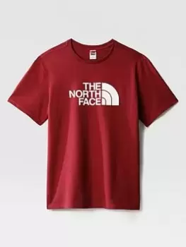 Image of The North Face Short Sleeve Easy T-Shirt - Red, Red Size M Men