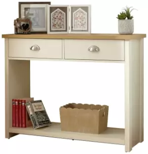 Image of GFW Lancaster 2 Drawer Console Table - Cream