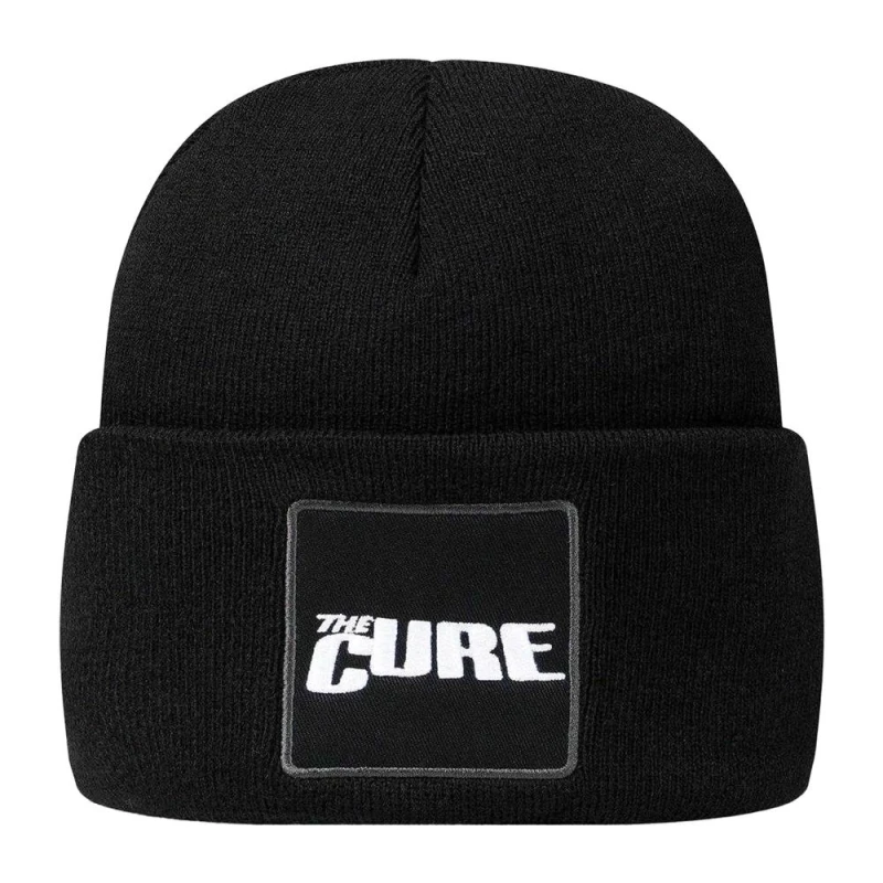 Image of Amplified Mens The Cure Logo Beanie in Black Male One Size