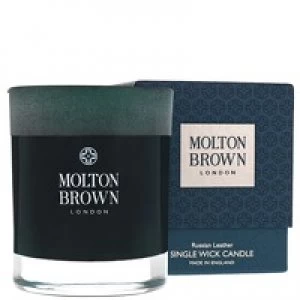 Image of Molton Brown Russian Leather Scented Candle 180g