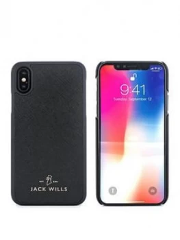 Image of Jack Wills Saffiano Inlay Shell Apple iPhone 678 Plus Wray Black